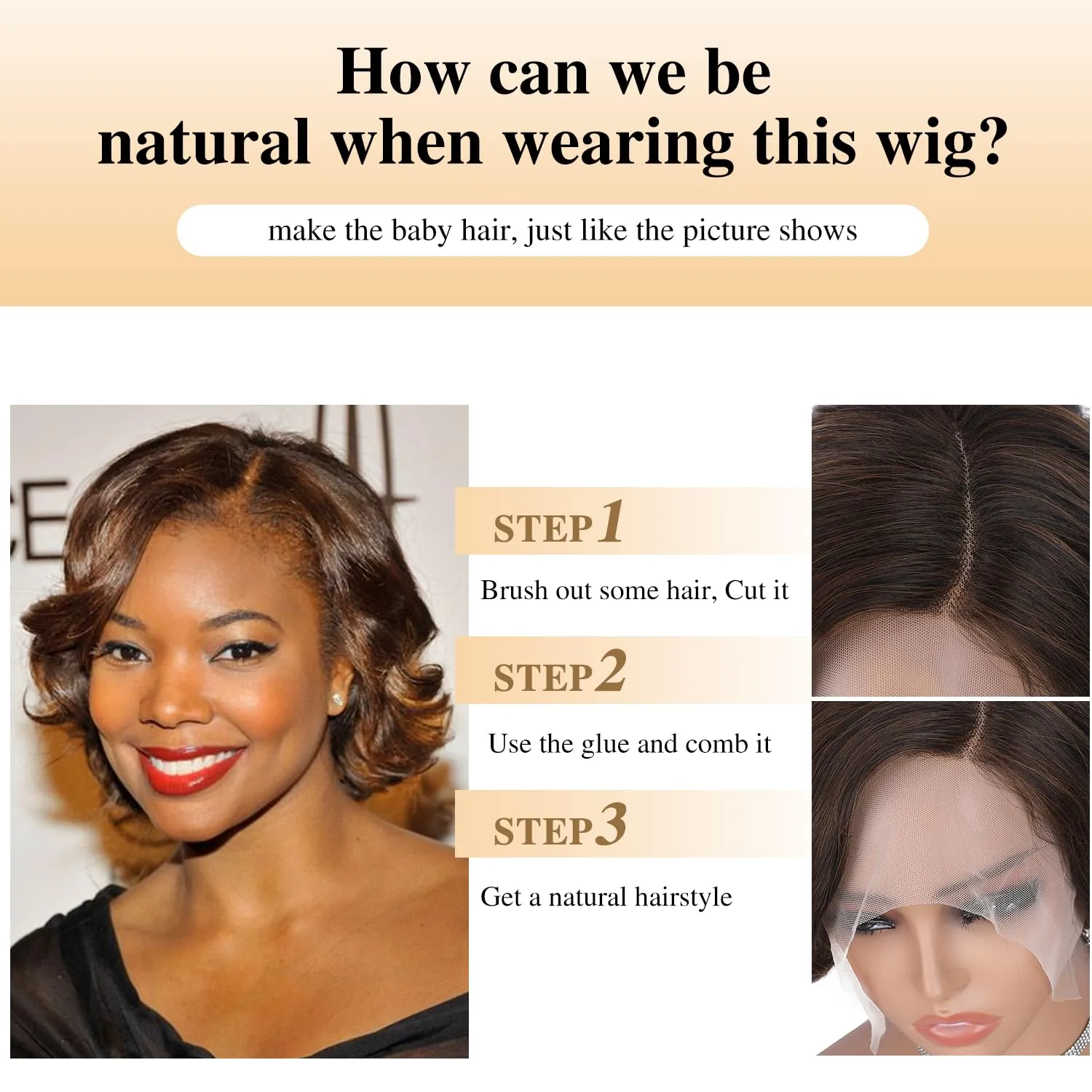 Quantum Love Lace Front Curly Wigs Short Curly Bob Wigs Loose Wave Side Part Mix Brown Wig for Black Women Short Body Wave Bob Synthetic Wig