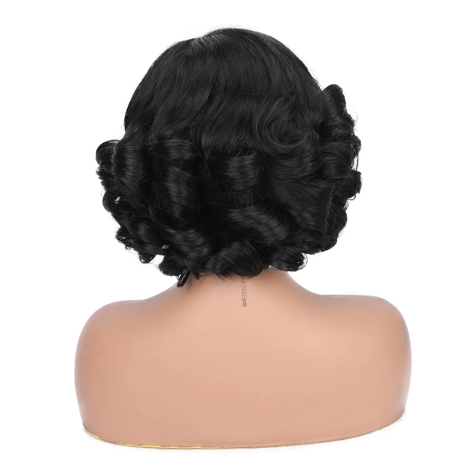 Quantum Love Lace Front Curly Wigs Short Curly Bob Wigs Loose Wave Side Part Wig for Black Women Short Body Wave Bob Synthetic Wig