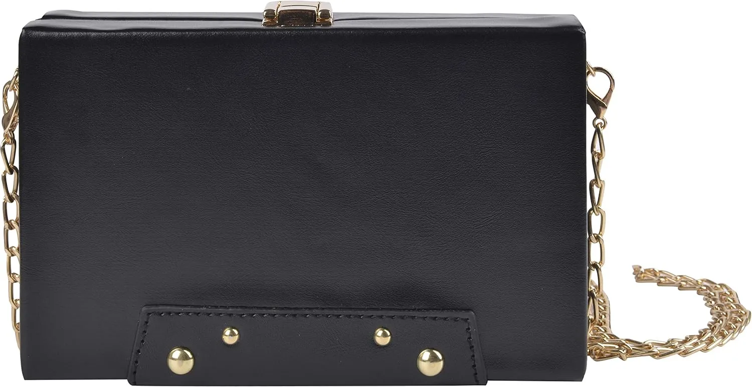 QZUnique Tape Shaped Shoulder Bag Radio Recorder PU Crossbody Bag Women's Retro Evening Bag Handbag Clutch Purse