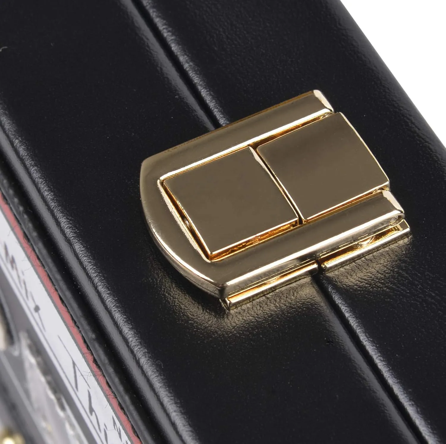 QZUnique Tape Shaped Shoulder Bag Radio Recorder PU Crossbody Bag Women's Retro Evening Bag Handbag Clutch Purse