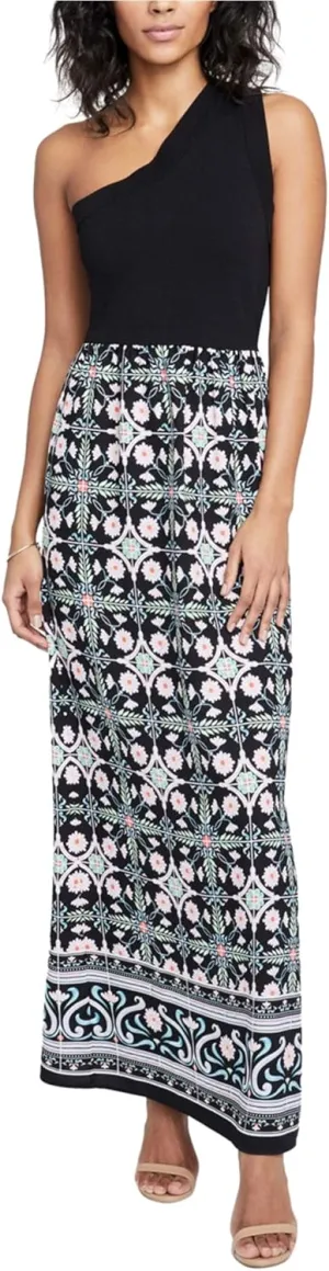Rachel Roy Womens Contrast Maxi Dress, Black, X-Large