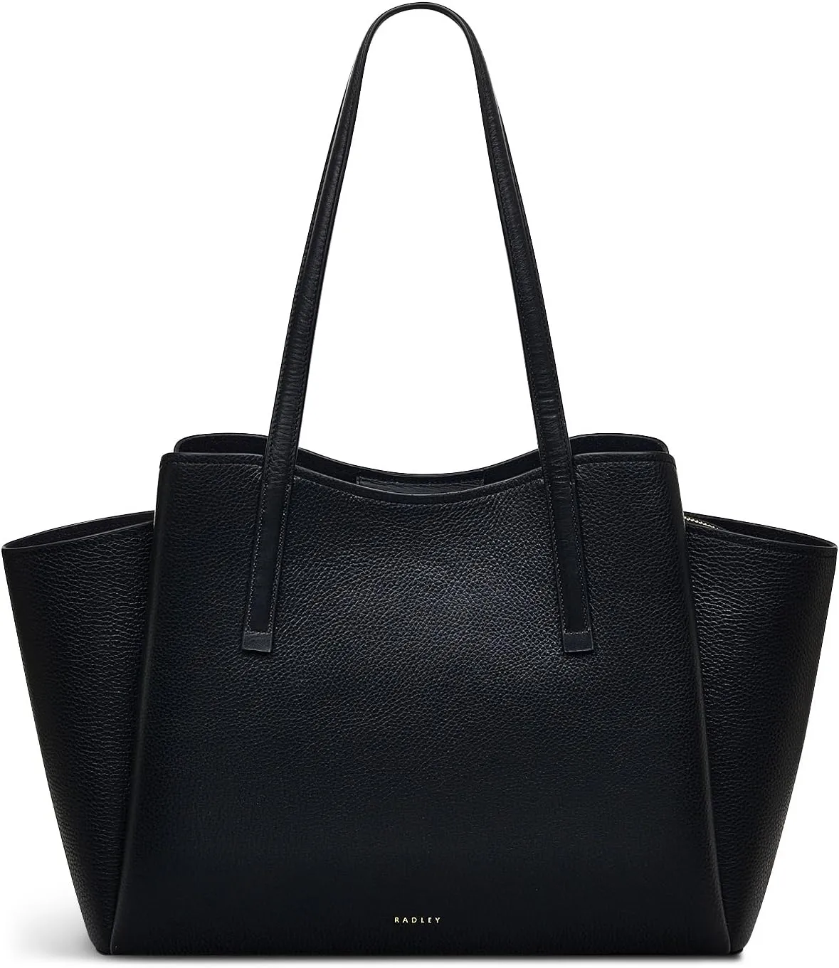 RADLEY London Blake Gardens Women's Leather Large Ziptop Tote Bag, Black