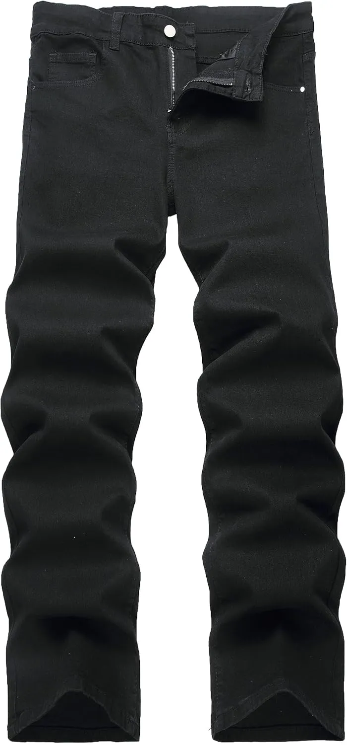 RANMCC Men's Baggy Jeans Loose Straight Fit Y2K Stretch Hip Hop Denim Casual Pants Jeans (Size 30-46)