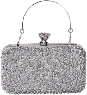 Rhinestone Evening Bag for Women Sparkly Sequin Purse Bridal Wedding Handbag Crystal Clutch Bag Glitter Shoulder Bag