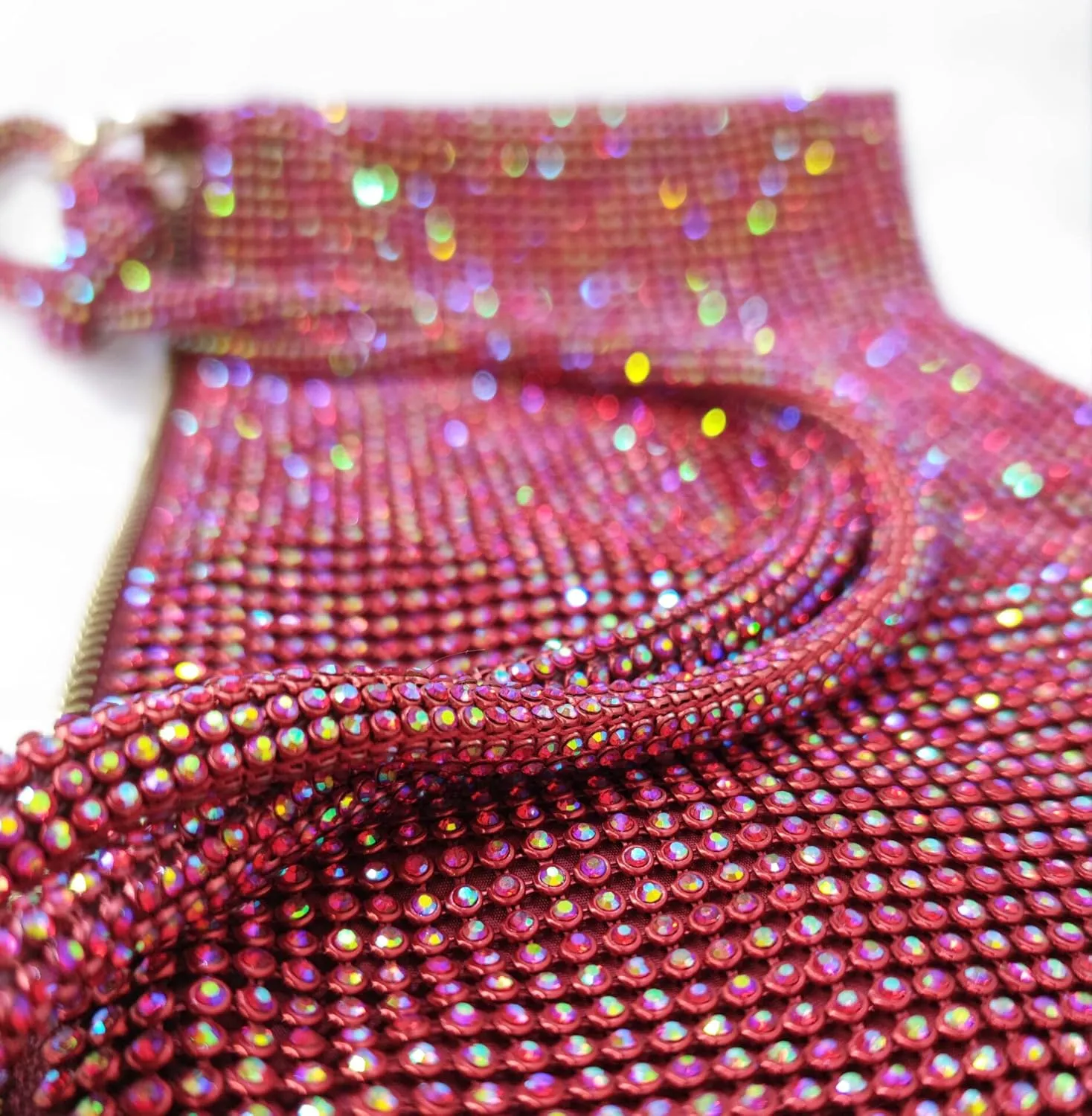Rhinestone Hobo Bag for Women Rhinestone Purses Sparkly Evening Handbag Shiny Diamond Purse for Wedding Parties 2024