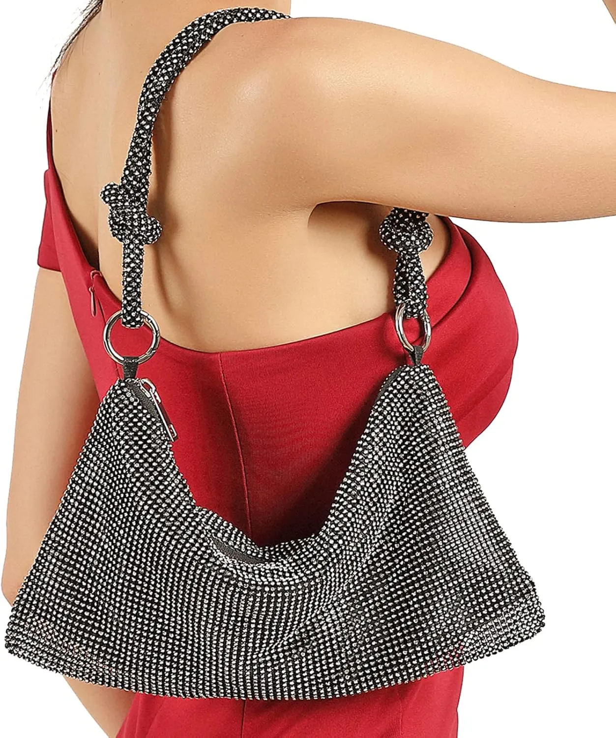 Rhinestone Purse Sparkly Bag Crystal Evening Clutch Bag for Women Evening Prom Rhinestone Handbag Bling Hobo Bag