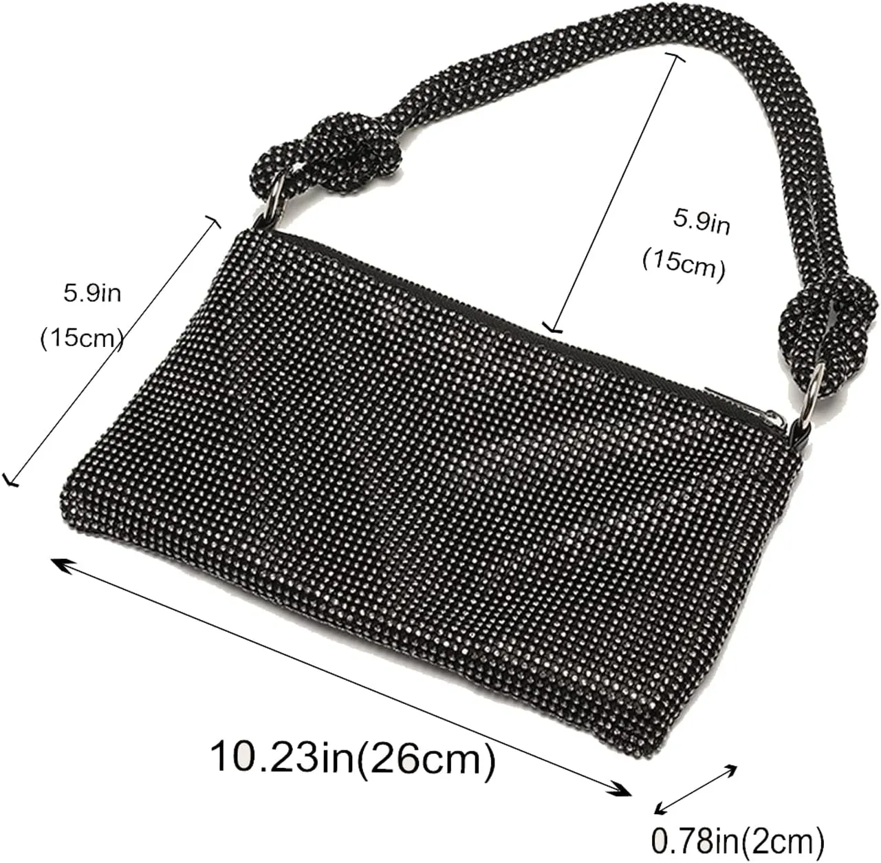 Rhinestone Purse Sparkly Bag Crystal Evening Clutch Bag for Women Evening Prom Rhinestone Handbag Bling Hobo Bag