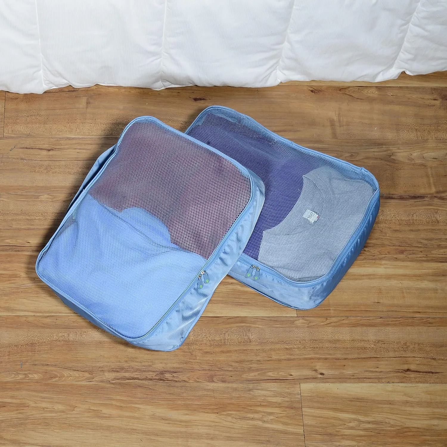 Rolling Nomad Multi-Purpose Packing Cubes, Travel Accesories, Essentials, Organizers, Lightweight, Breathable, Expandable Mesh, Sheet Compression Bags
