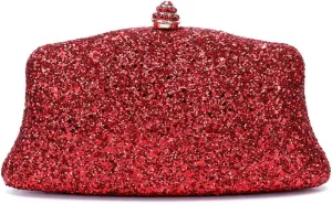 RomanticDesign Women Glitter Evening Bag Sequin Wedding Handbag Cocktail Prom Party Shiny Clutch Purse