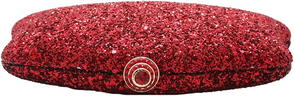 RomanticDesign Women Glitter Evening Bag Sequin Wedding Handbag Cocktail Prom Party Shiny Clutch Purse