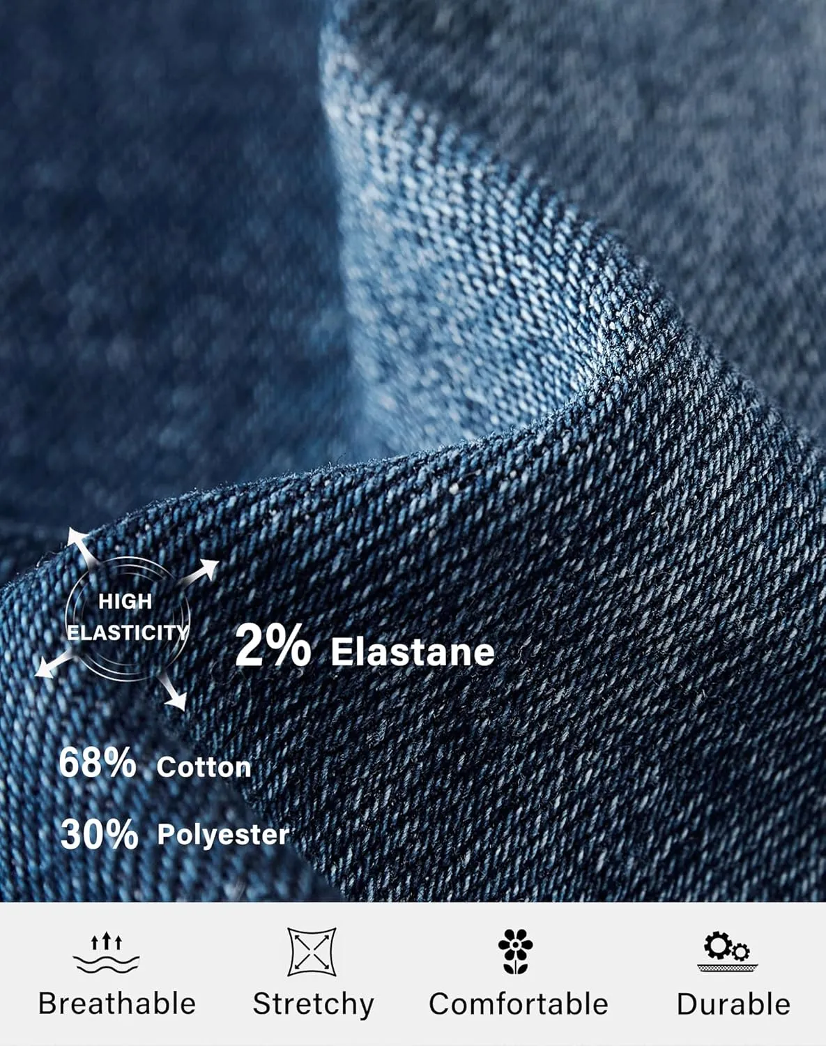 roswear Women's Capri Pants Mid Rise Skinny Ripped Stretchy Cropped Distressed Jeans
