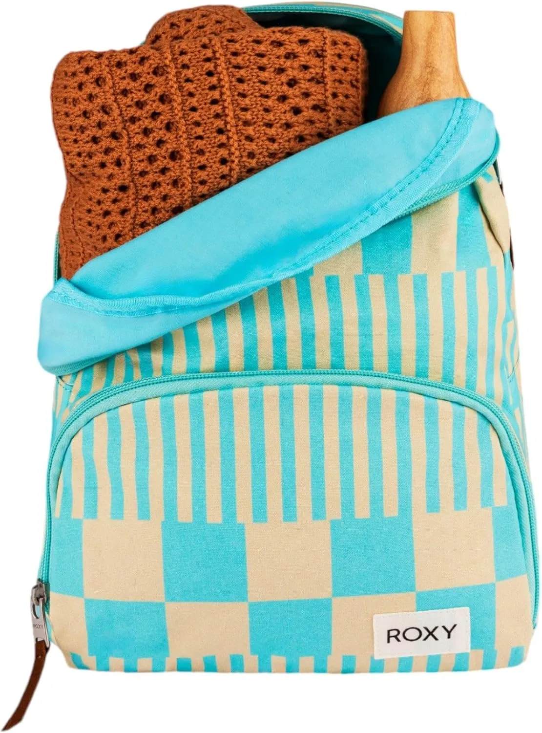 Roxy Women Always Core Mini Backpack, Big Brella Check Turquoise, One Size
