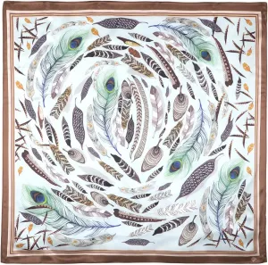 Russian Shawl Natural 100% Silk Scarf Wrap 35x35 inches 89x89 cm Pavloposad Shawls for Women Fashion Scarves Pavlovoposadskiy Platok Pavloposadsky Shawl 10077-16