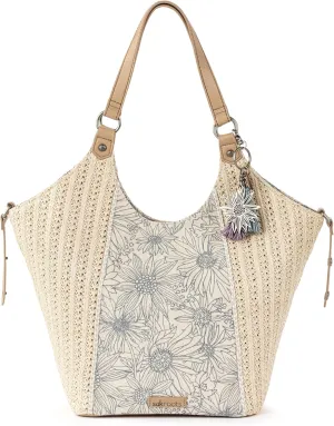 Sakroots The Sak Roma Shopper Shoulder Bag Large Purse & Tote Bag with Double Straps & Zipper Pockets for Everyday & Travel