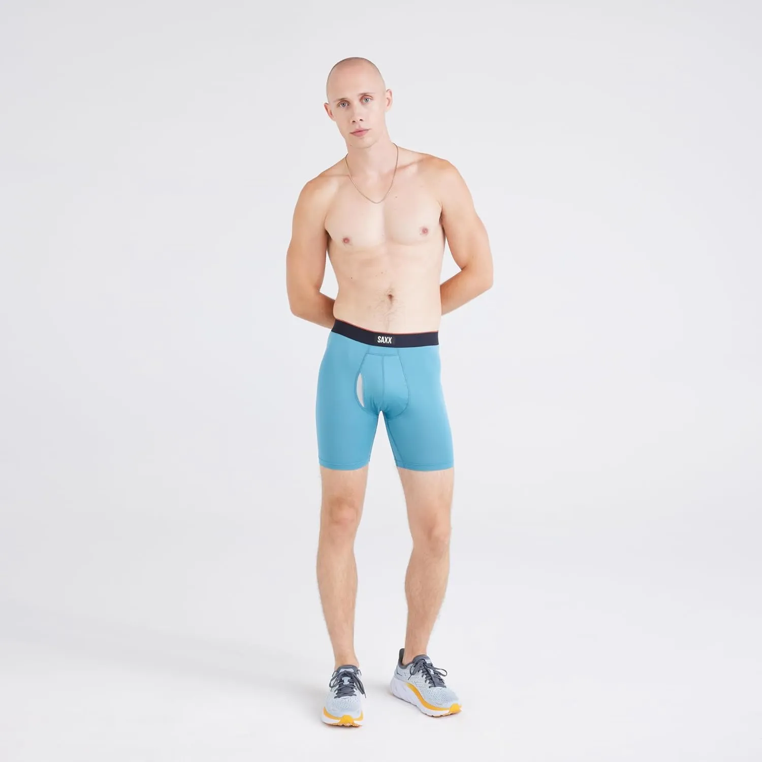 SAXX Underwear Co. Men's Underwear with Pouch Multi Sport Mesh Boxer Brief Fly