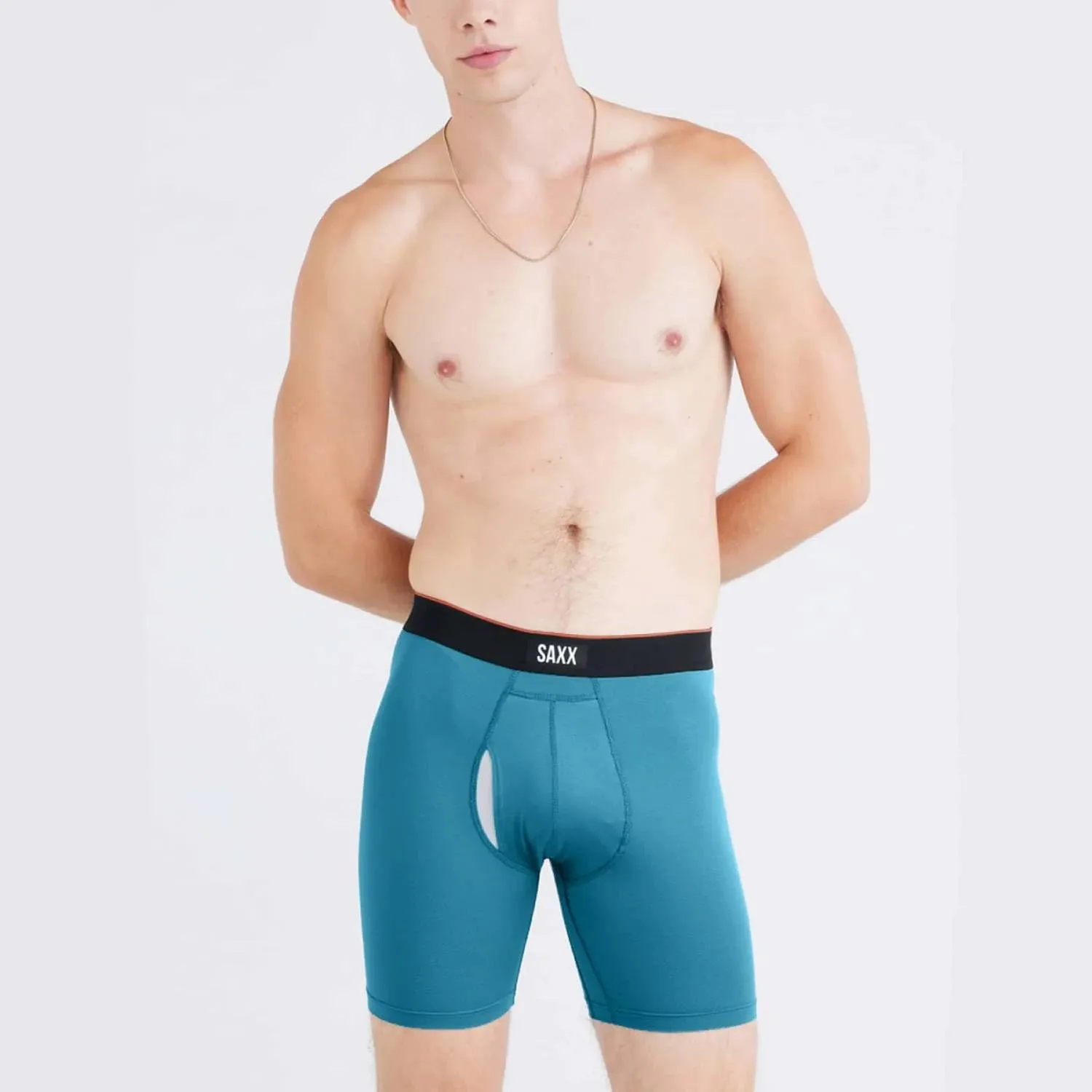 SAXX Underwear Co. Men's Underwear with Pouch Multi Sport Mesh Boxer Brief Fly