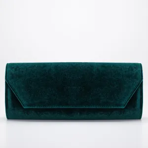 Scarlett - Green Velvet Clutch