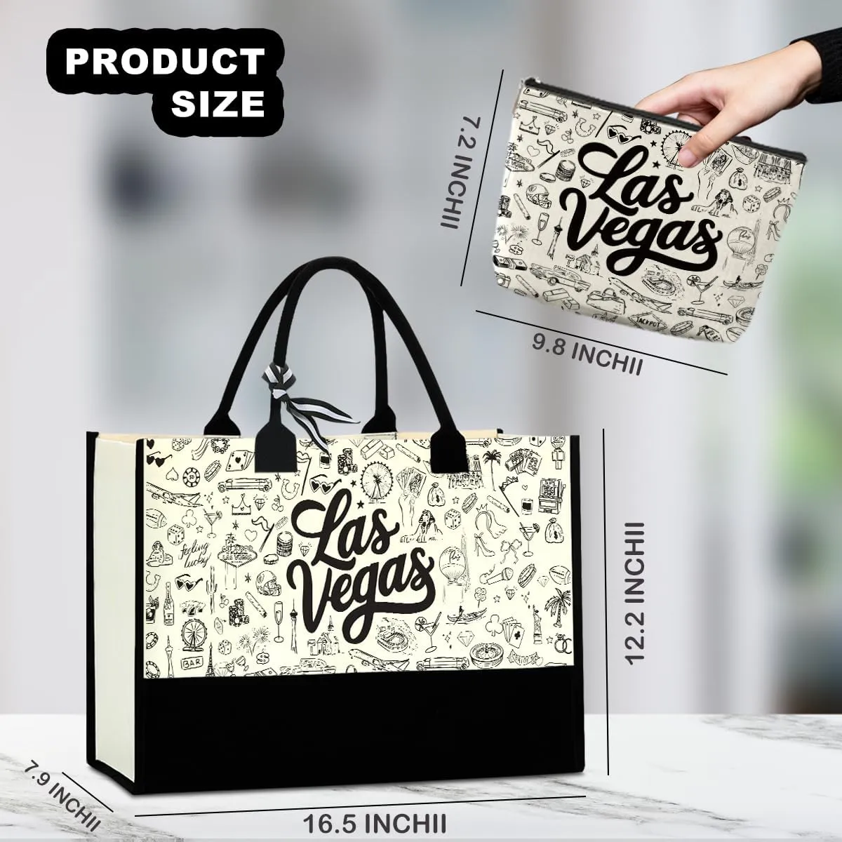Seattle Italy Chicago New York Las Vegas Paris Gifts for Women Canvas Tote Bag Mother's Day Gifts for Women
