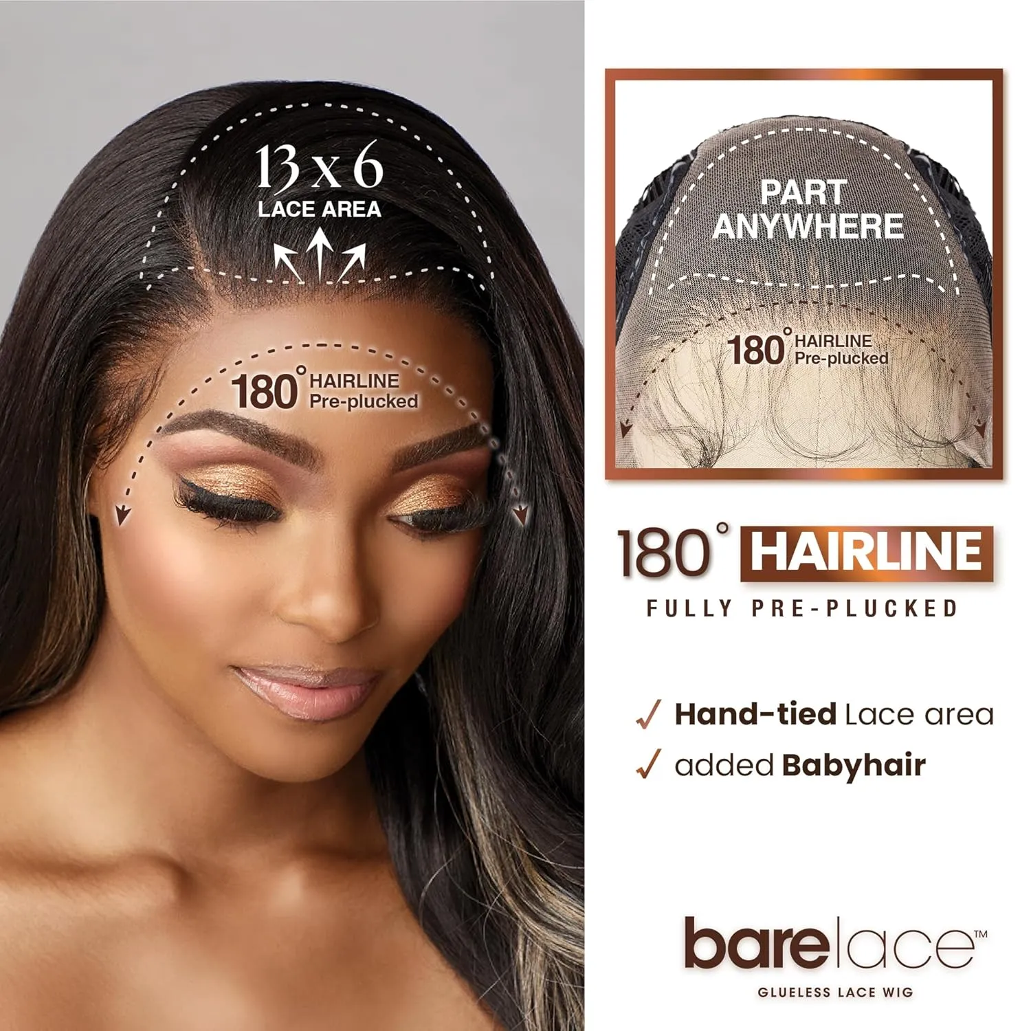 Sensationnel Bare Lace 13X6 Wigs - Unit 15 Lacefrontal Glueless Synthetic 180 Degree Preplucked Hairline (FLAMBOYAGEAUBURN)