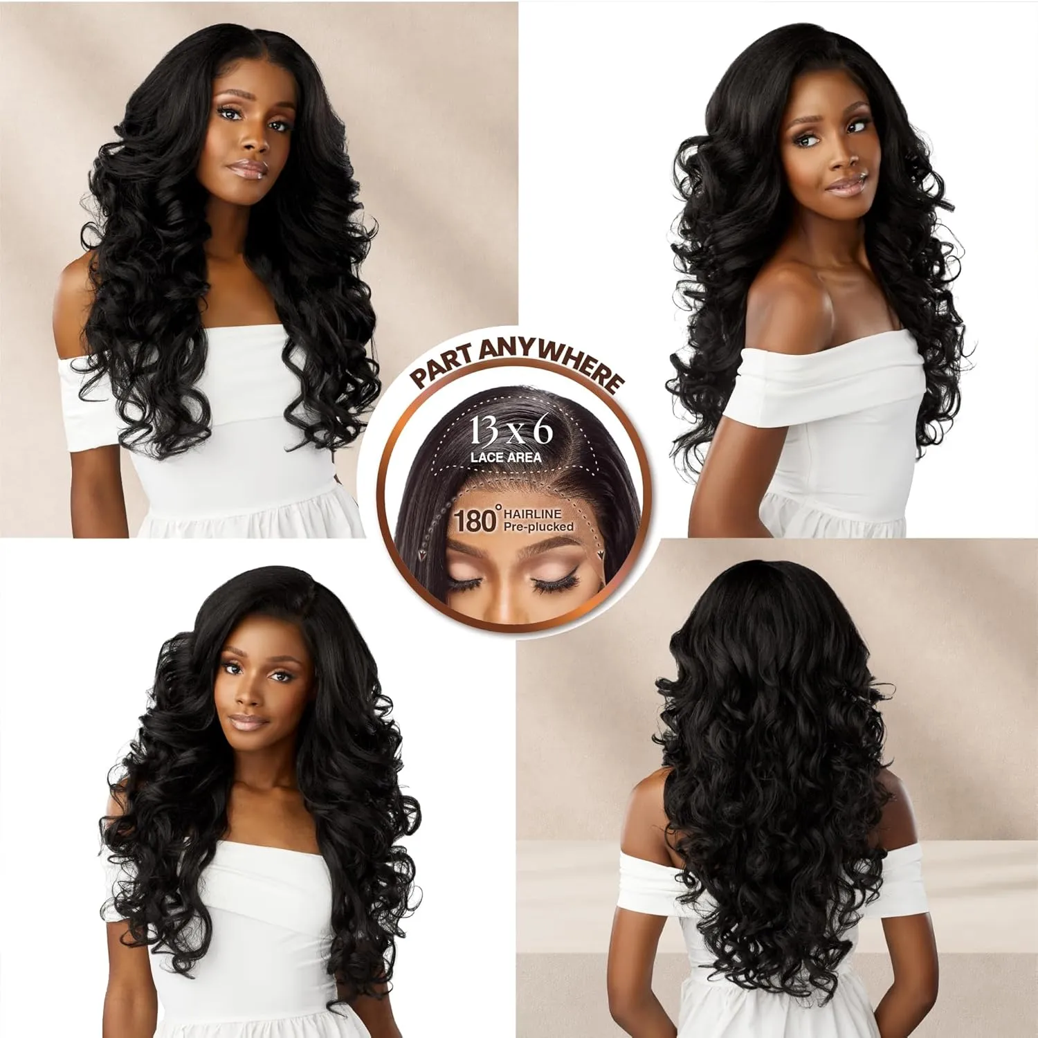 Sensationnel Bare Lace 13X6 Wigs - Unit 15 Lacefrontal Glueless Synthetic 180 Degree Preplucked Hairline (FLAMBOYAGEAUBURN)