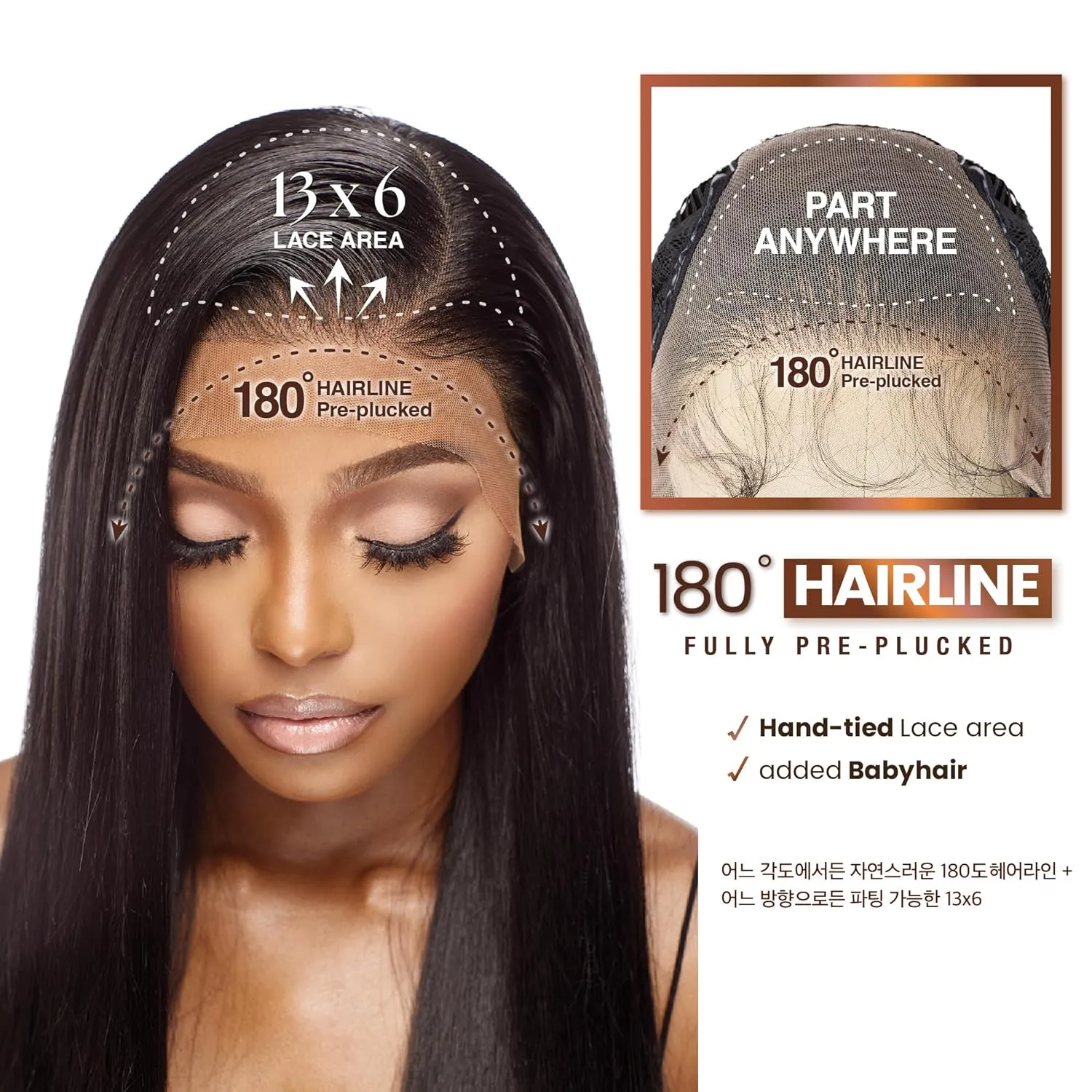 Sensationnel Bare Lace 13X6 Wigs - Unit 4 Lacefrontal Glueless Synthetic 180 Degree Preplucked Hairline (SH/LIGHTASHBROWN)