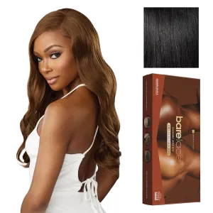 Sensationnel Bare Lace Fulllace Wig - Unit 2 Human Hair Blend All Lacefrontal Glueless Synthetic 180 Degree Preplucked Hairline (1 JETBLACK)