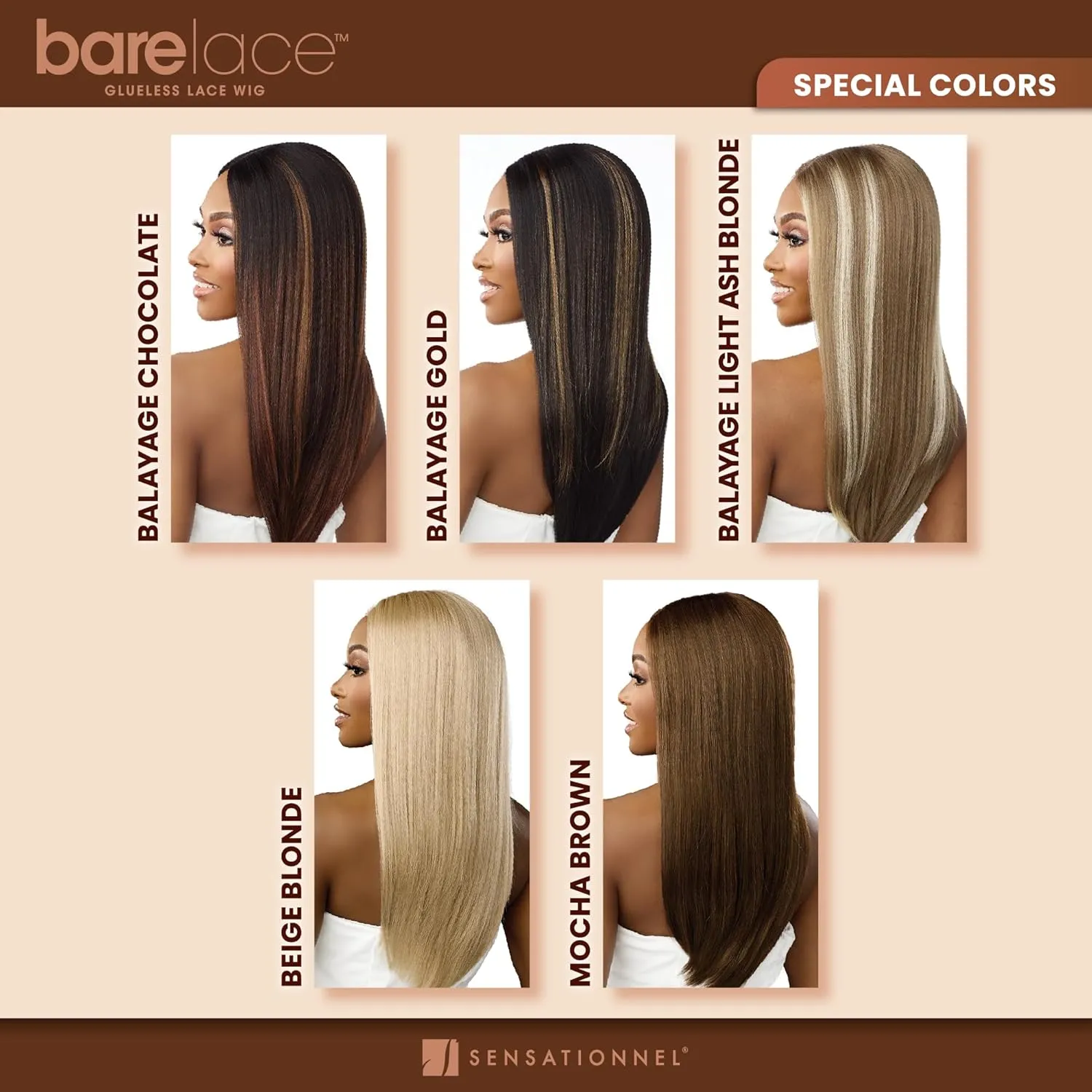 Sensationnel Bare Lace Fulllace Wig - Unit 2 Human Hair Blend All Lacefrontal Glueless Synthetic 180 Degree Preplucked Hairline (1B OFFBLACK)