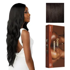 Sensationnel Bare Lace Fulllace Wig - Unit 5 Human Hair Blend All Lacefrontal Glueless Synthetic 180 Degree Preplucked Hairline (2 DARKBROWN)