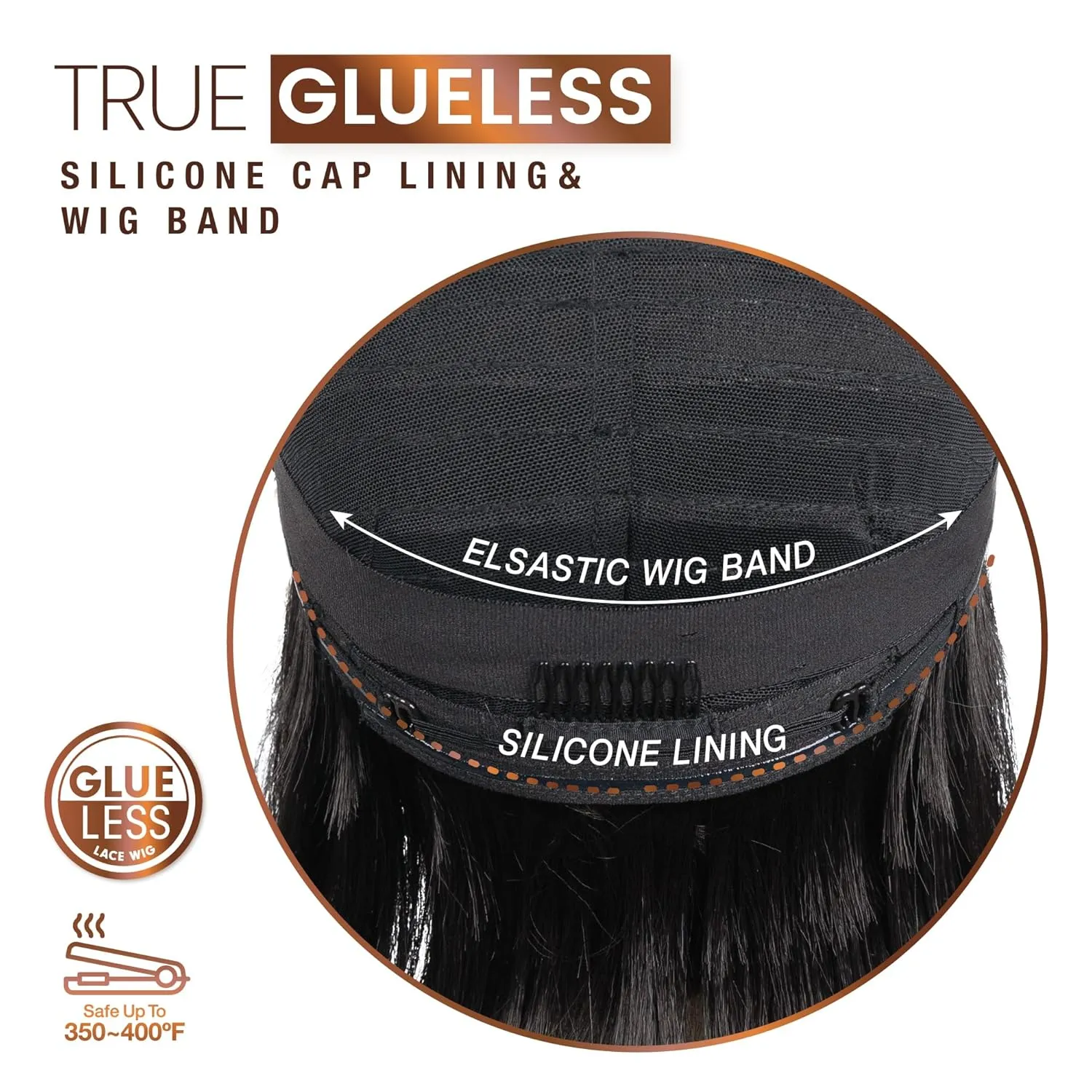 Sensationnel Bare Lace Ypart Lacewigs - Analia Lacefront Glueless Synthetic 180 Degree Preplucked Hairline (1B OFFBLACK)