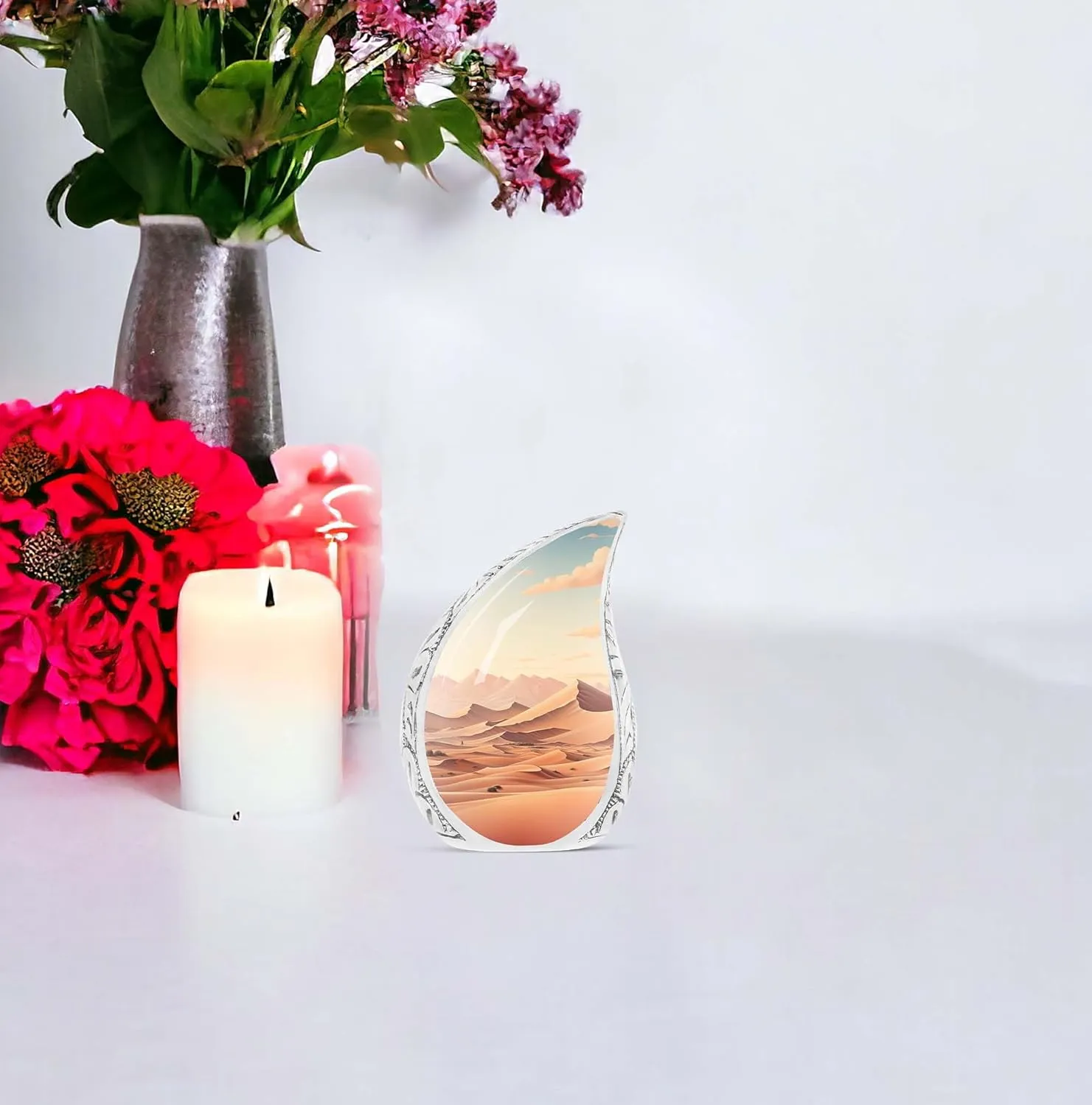 Serenity of The Desert Dunes Keepsake Urns for Ashes Small - Urn for Ashes Keepsake - Cremation Keepsakes for Ashes - Keepsake Urns for Human Ashes - Urns for Human Ashes (Size -3inch, 1pcs)