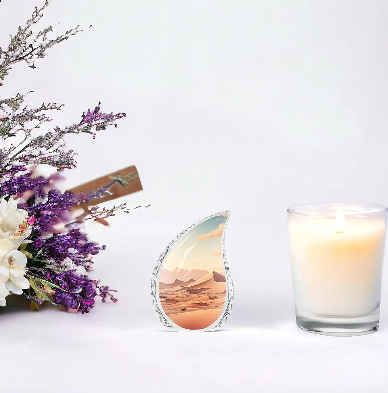 Serenity of The Desert Dunes Keepsake Urns for Ashes Small - Urn for Ashes Keepsake - Cremation Keepsakes for Ashes - Keepsake Urns for Human Ashes - Urns for Human Ashes (Size -3inch, 1pcs)