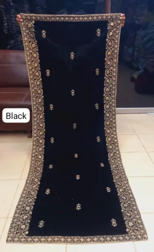 SH-001 Velvet Shawls in Different Colors