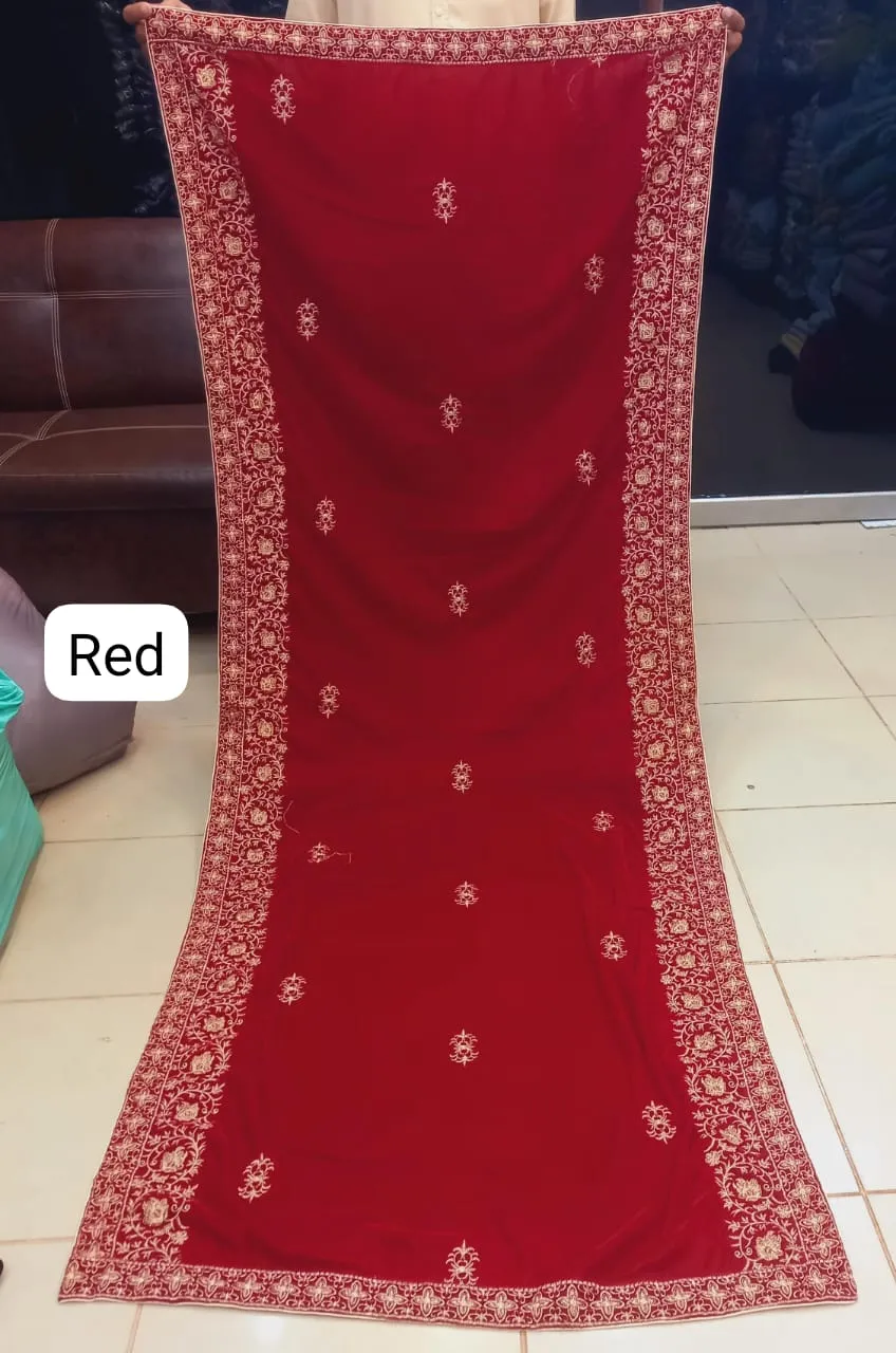 SH-001 Velvet Shawls in Different Colors