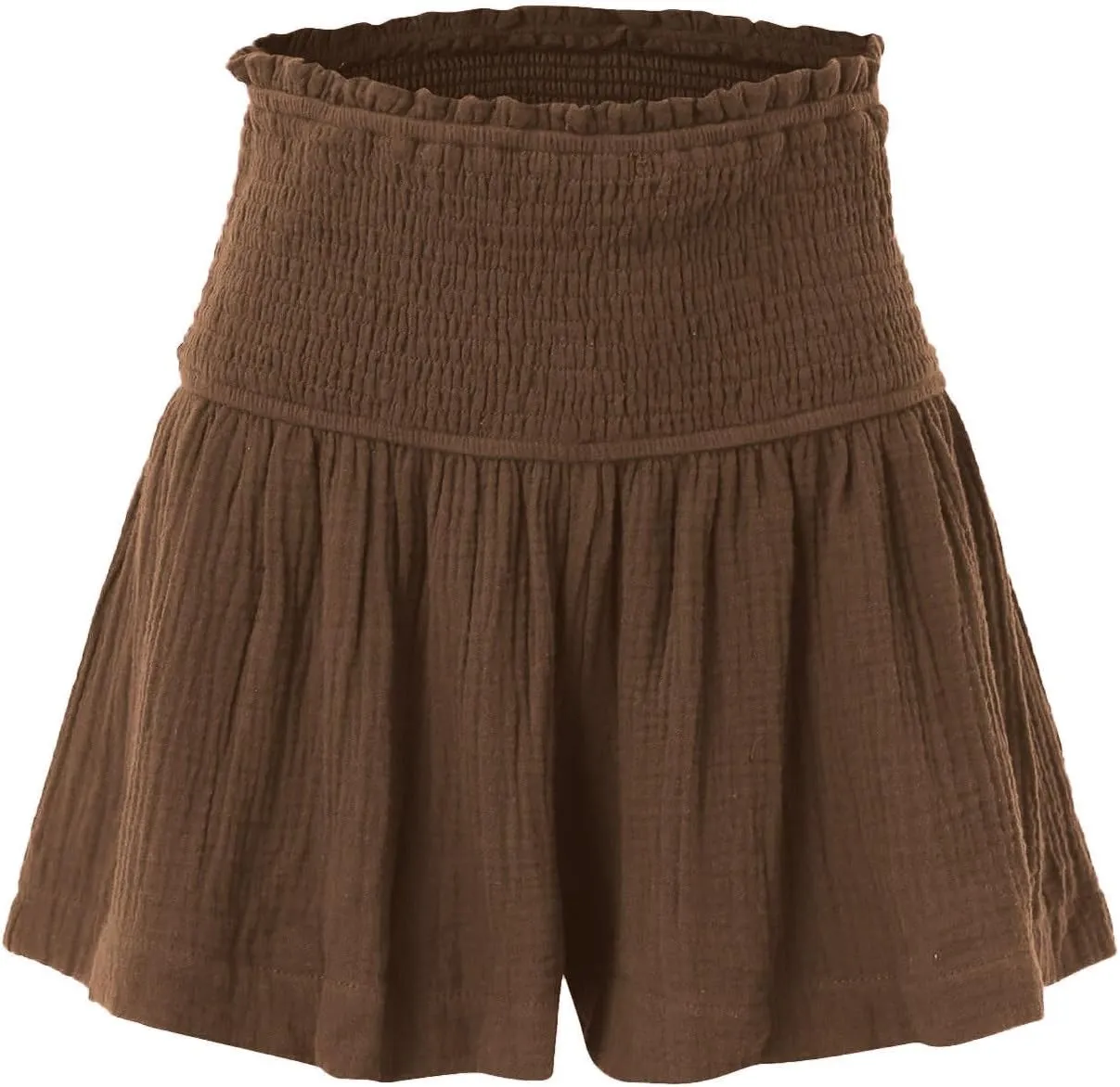 Shorts for Women Trendy High Waisted Summer Casual Stretchy Solid Color Pants Loose Pleated Athletic Shorts