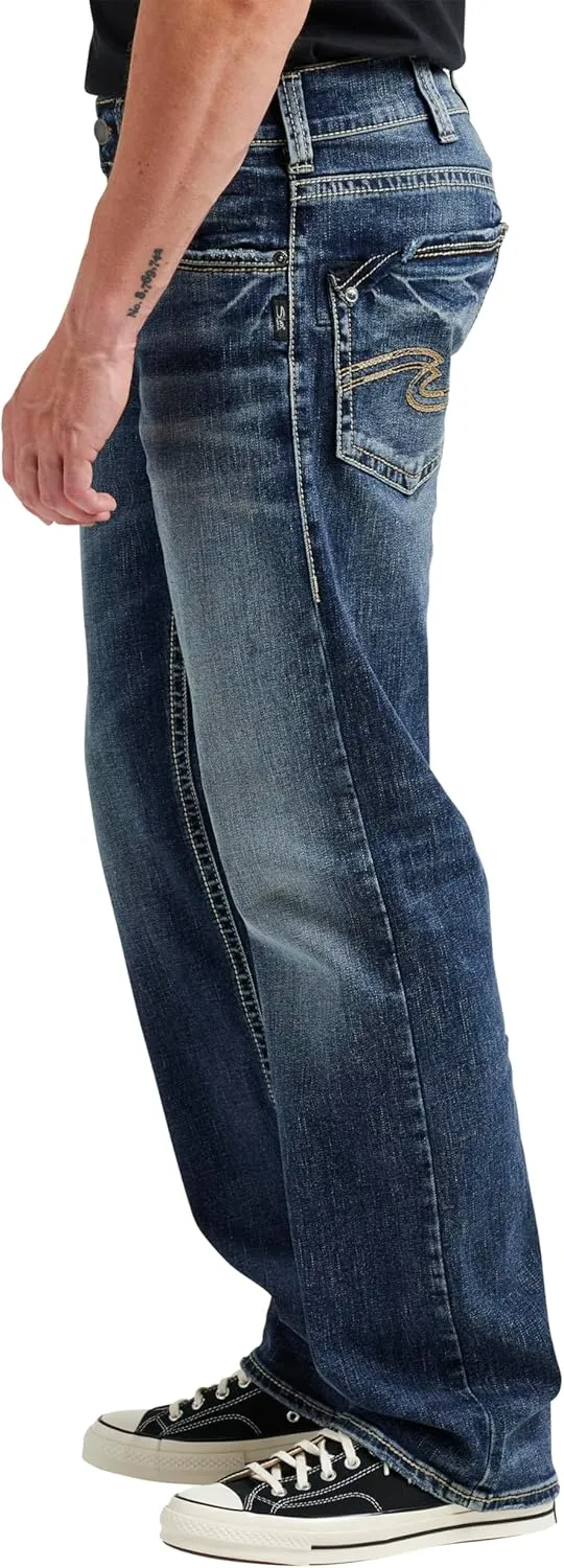 Silver Jeans Co. Men's Zac Relaxed Fit Straight Leg Jeans