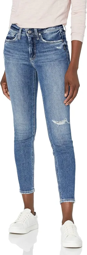 Silver Jeans Co. Women's Most Wanted Mid Rise Skinny Fit Jeans
