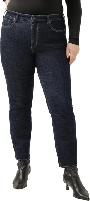 Silver Jeans Co. Women's Plus Size Isbister High Rise Straight Leg Jeans