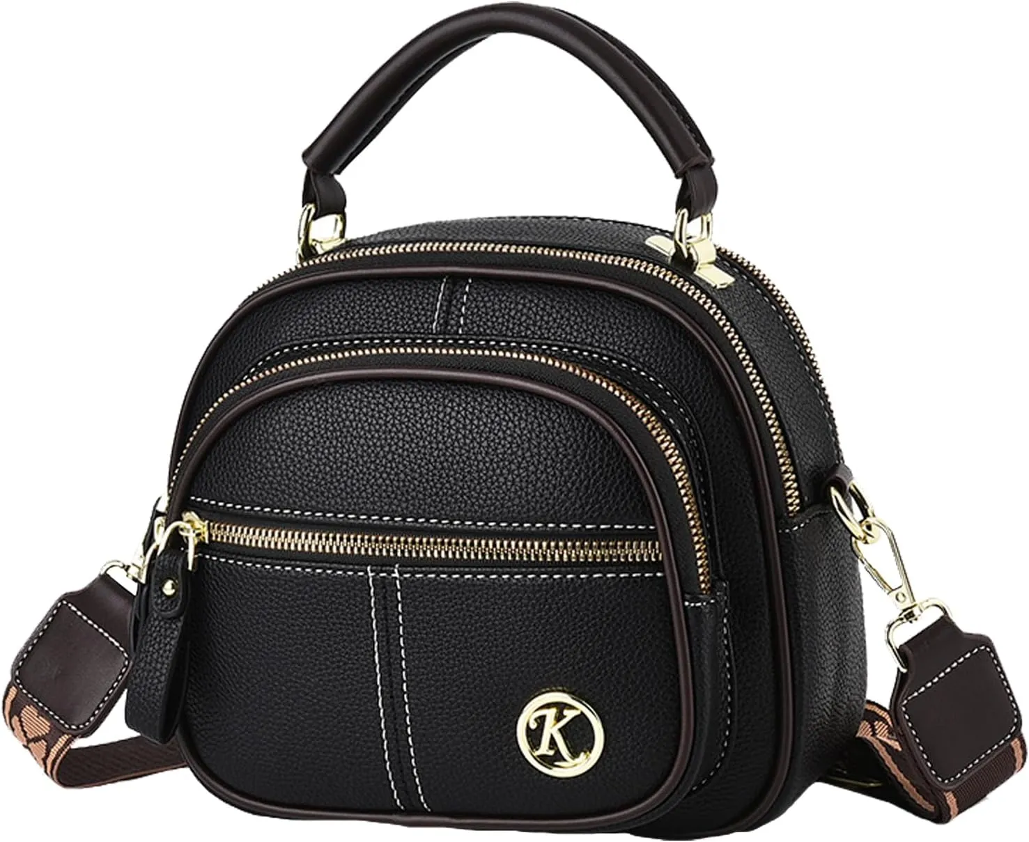 Simple Leather Shoulder Bag - Pu Leather Girls Modern Travel Bag, Stylish crossboddy Bag | Large Capacity Multifunctional