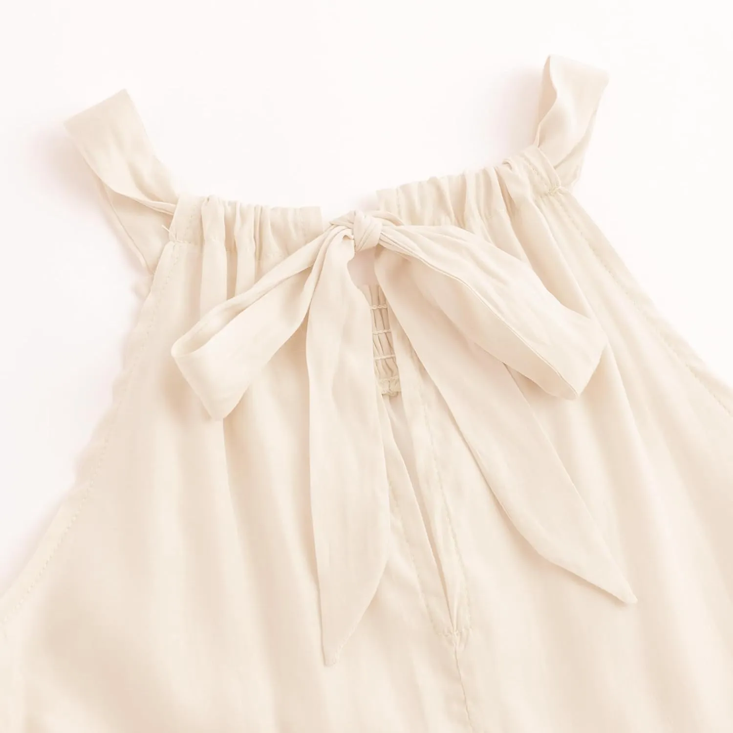 Simplee kids Girls Dresses Sleeveless Linen Dress Casual Solid Color Summer Dress