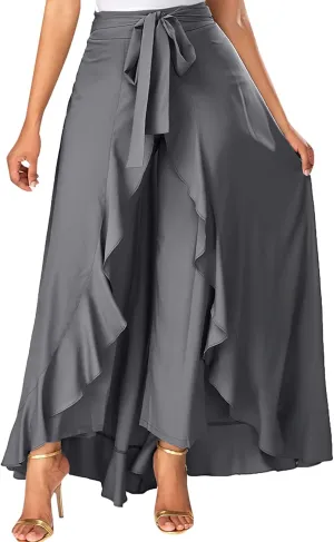 Skirts for Women's Plus Size Solid Flare Hem High Waist Midi Skirt Sexy Uniform Pleated Skirt