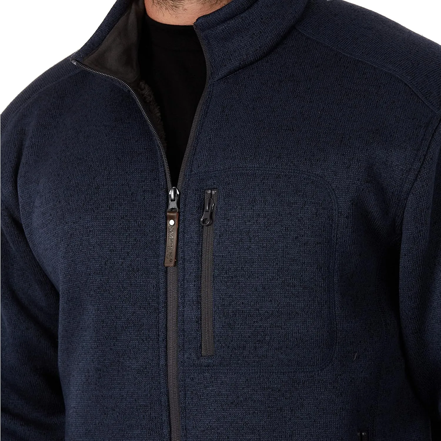 Smith's Workwear Men's Sherpa Lined Sweater Fleece Jacket