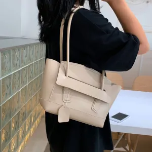 Solid Color Elegant Shoulder Bags For Women 2019 Fall PU Leather Handbags Female Travel Hand Bag Ladies Handbag