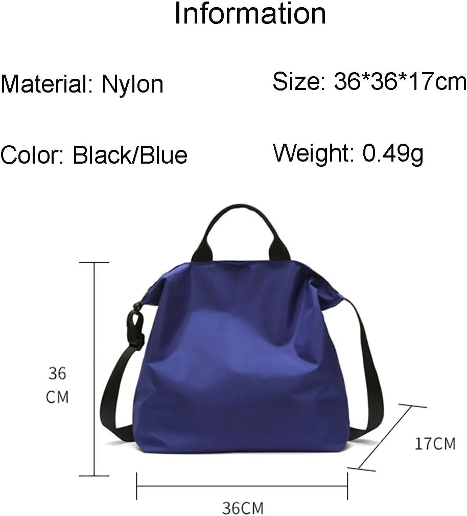 Sport Gym Bag Water Resistant Large Capacity Travel Bag for Men Crossbody Bag Shoulder Weekender Bag for Women and Men (Blue)