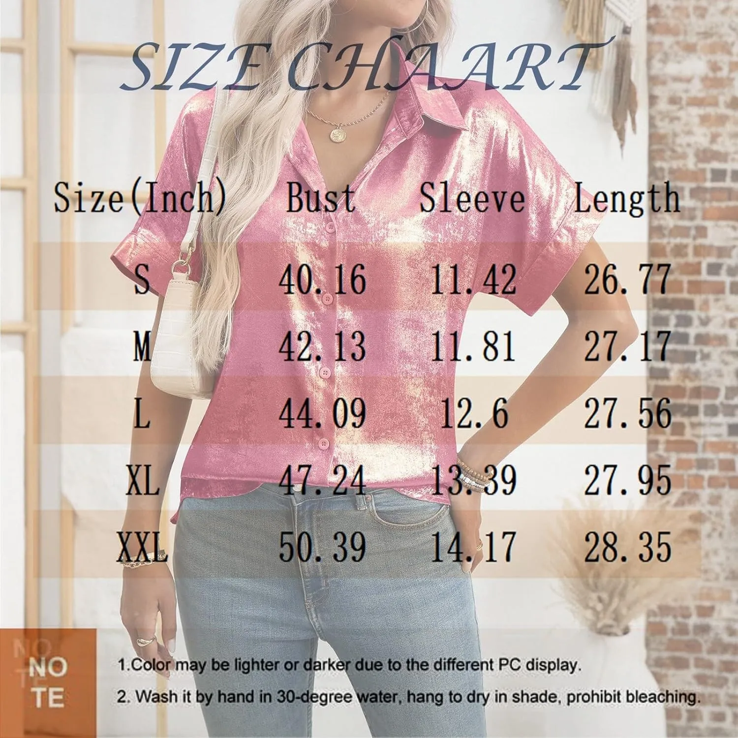 Spring Break Essentials for Women Summer Casual Loose Elegant Short Sleeve Lapel Solid Color Satin T Shirt Tops