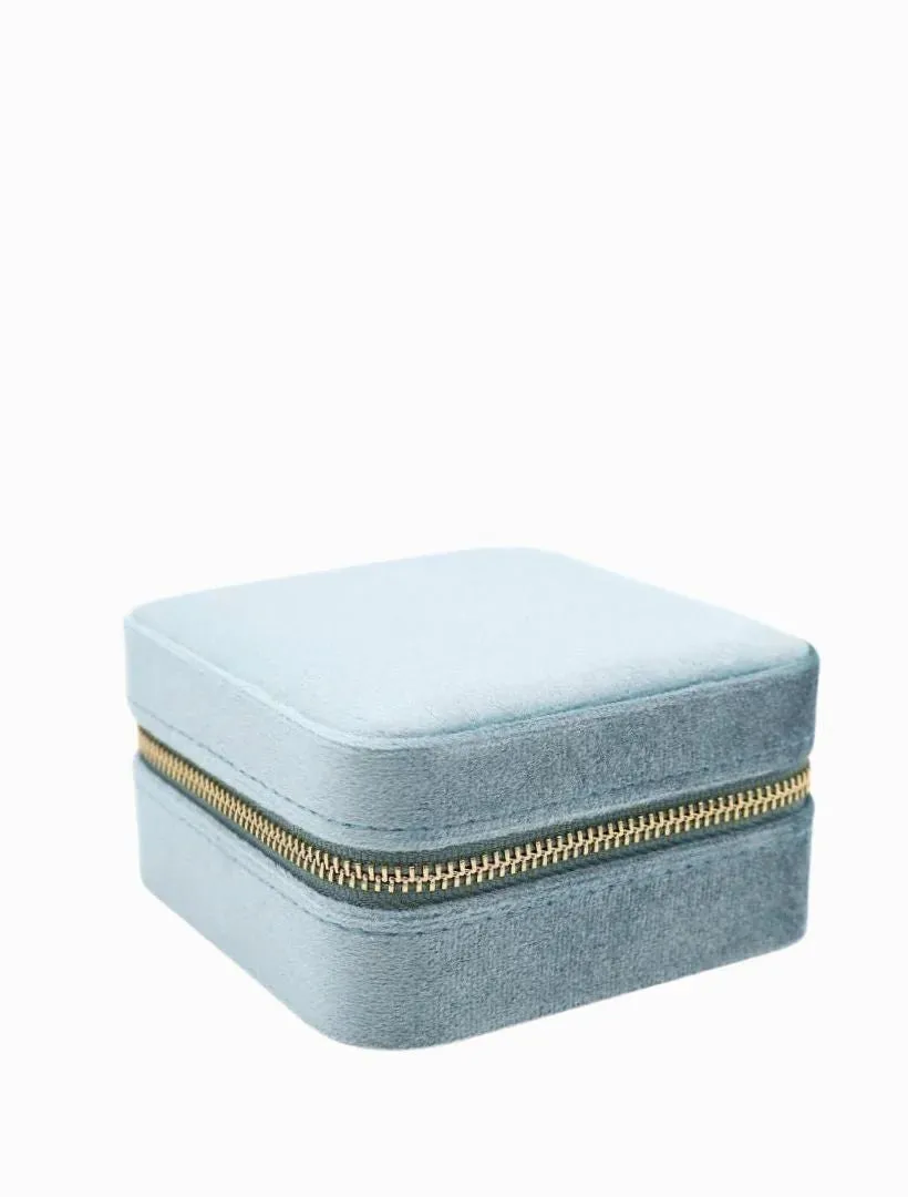 Square Jewellery Case Blue
