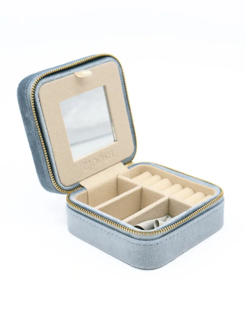 Square Jewellery Case Blue