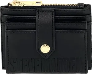 Steve Madden BHayden Wallet (Black Logo, One Size)