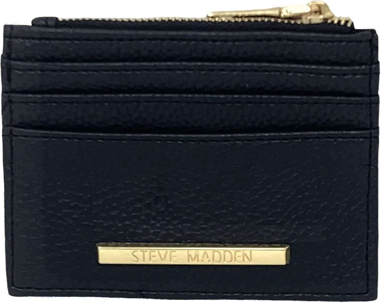 Steve Madden Hayden Wallet (Black Pebbled, One Size)
