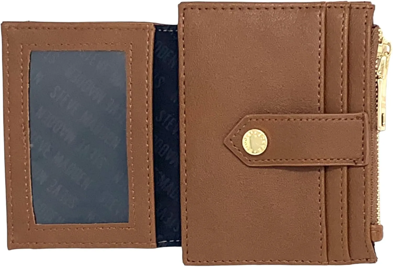 Steve Madden Hayden Wallet, One Size, Cognac
