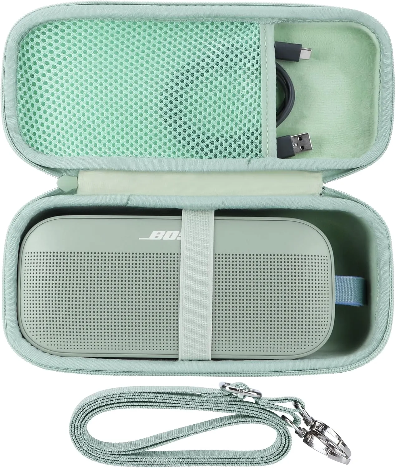 Storage Case Compatible with Bose Soundlink Flex 2nd Speaker (Light Green)